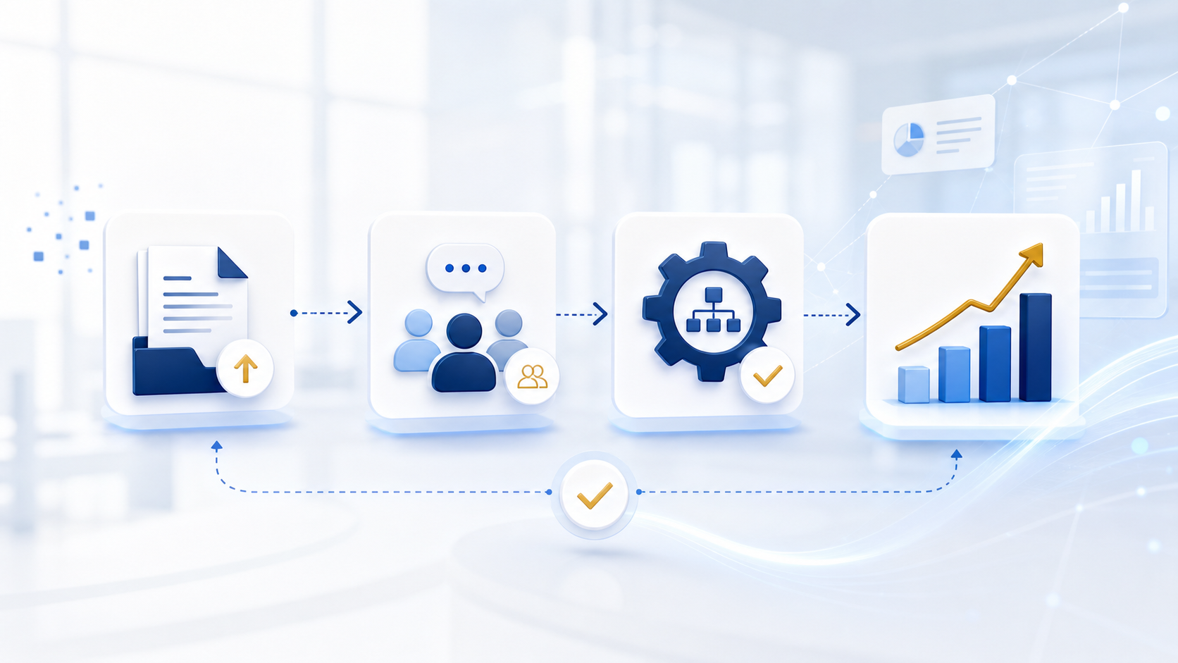 Illustration de transformation des pratiques de travail avec l'IA